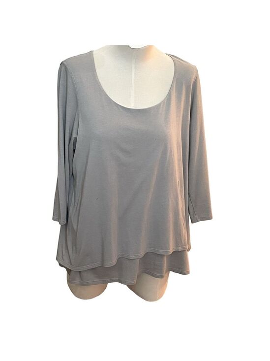 J. Jill Tops - Elliptical Layered Tunic Top